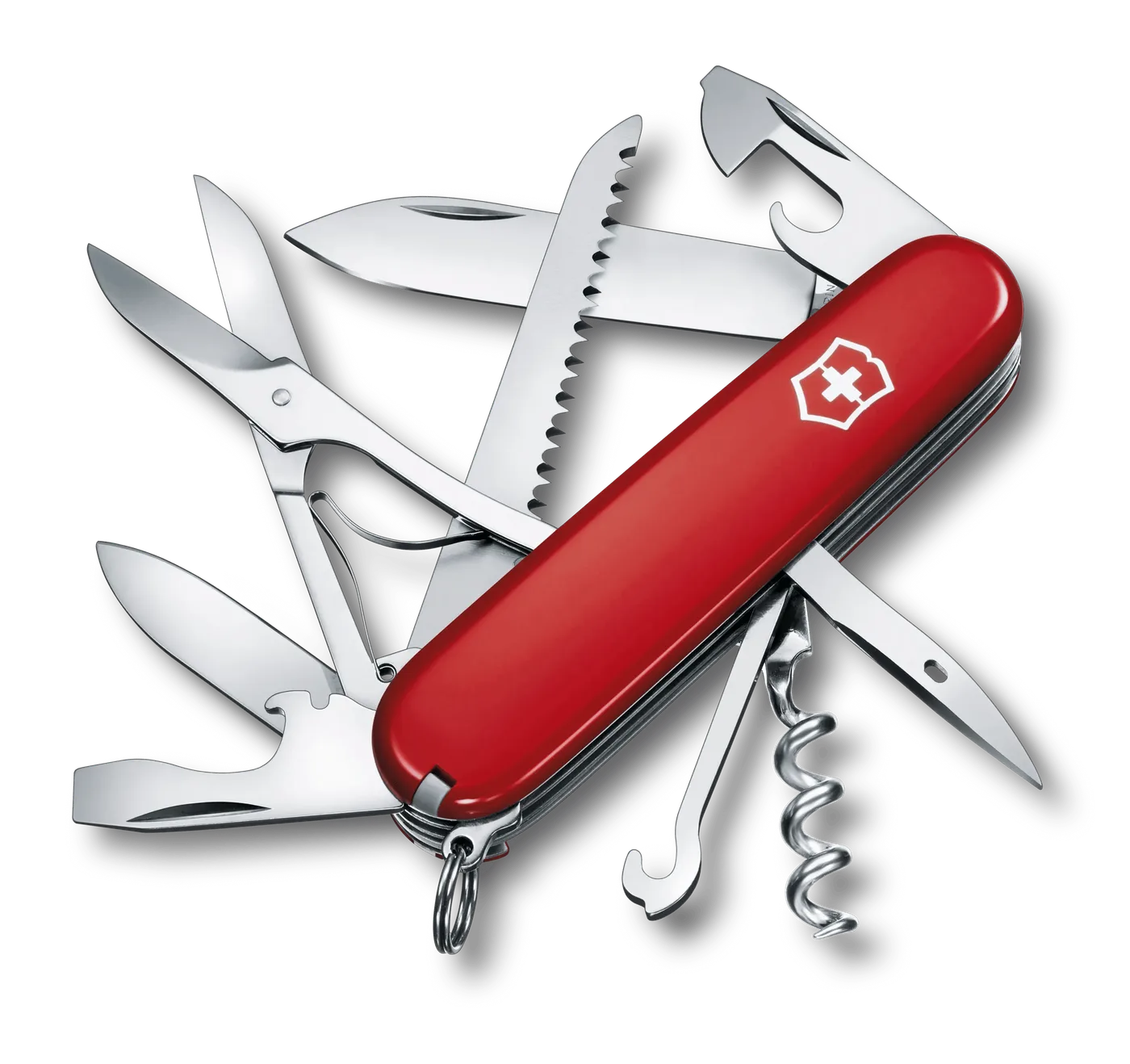 Victorinox Huntsman, closed, red scales