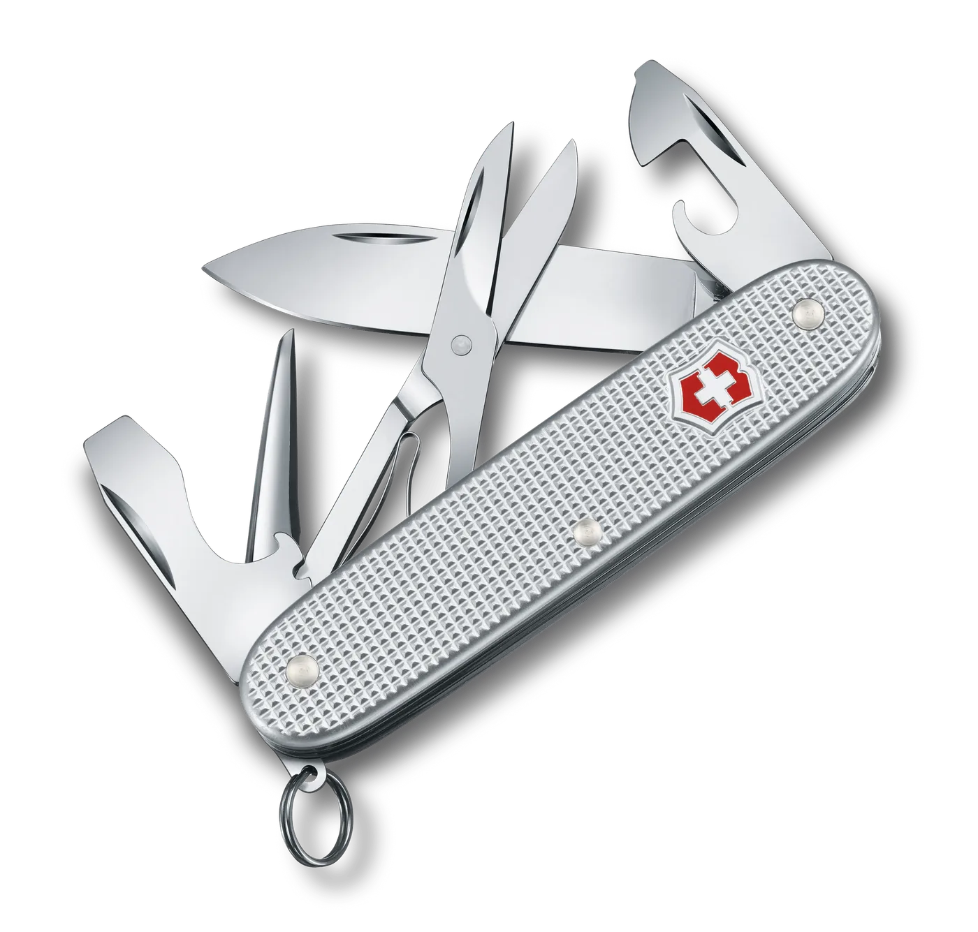 Victorinox Pioneer X Alox, closed, silver scales