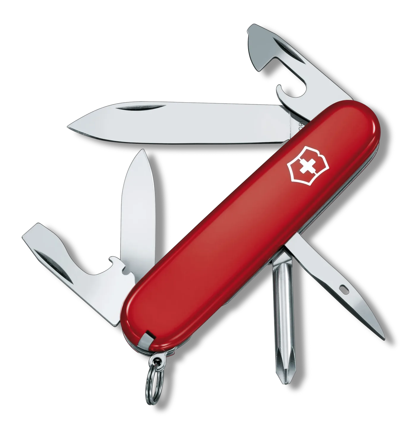 Victorinox Tinker, closed, red scales